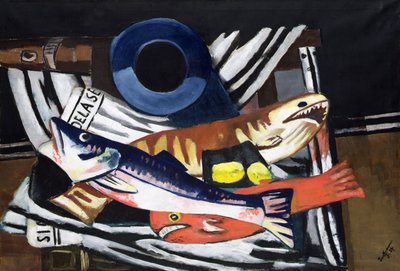 Velké Ryby Zátiší od Max Beckmann