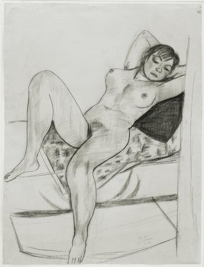 Ležící ženský akt od Max Beckmann