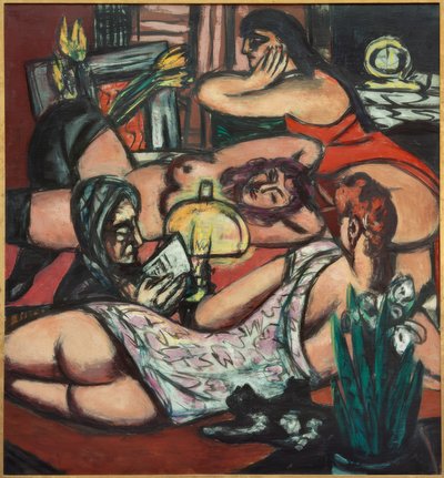 Dívčí pokoj (siesta) od Max Beckmann