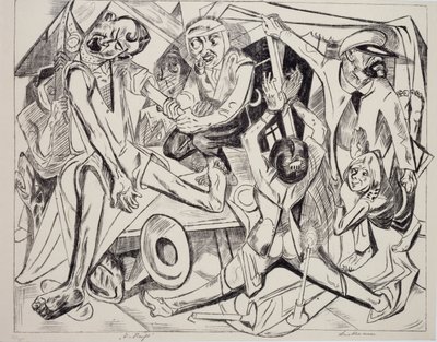 Malepatrus, od Maxe Beckmanna (1884-1950), litografie. Německo, 20. století. od Max Beckmann