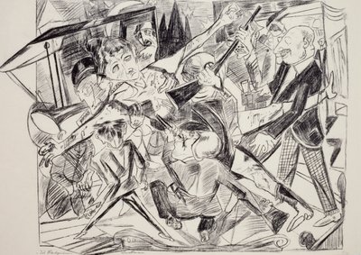 Martyrium, od Max Beckmann (1884-1950), rytina. Německo, 20. století. od Max Beckmann