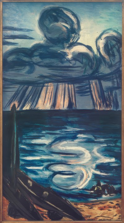 Moře s velkým mrakem od Max Beckmann