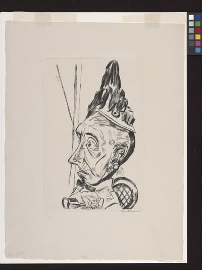 Stará žena S Kapotou od Max Beckmann