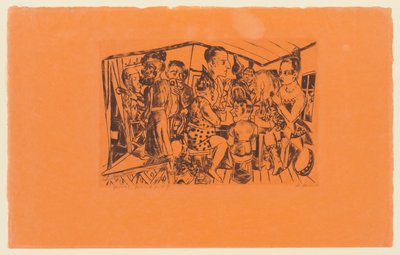 Tabule 2 ze série: Výroční trh od Max Beckmann