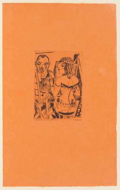 Tabule 2 ze série: Výroční trh od Max Beckmann