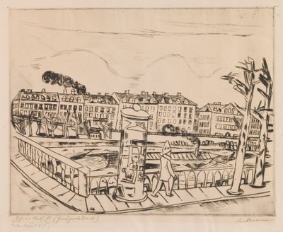 Krásný výhled (zimní krajina) od Max Beckmann