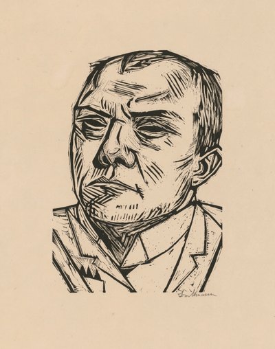 Autoportrét od Max Beckmann