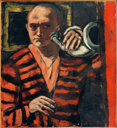 Autoportrét s rohem od Max Beckmann