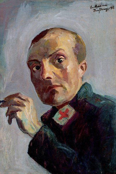 Autoportrét jako mužský ošetřovatel od Max Beckmann