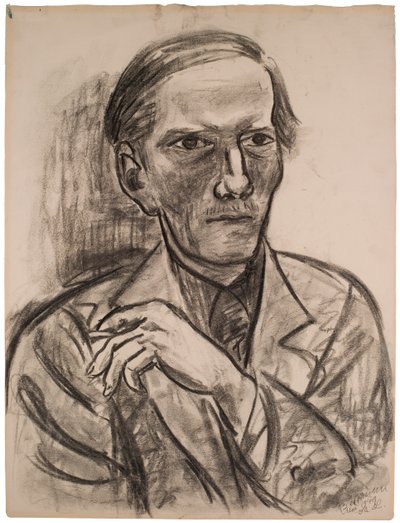 Skica k „Portrétu Freda Conwaye“ od Max Beckmann