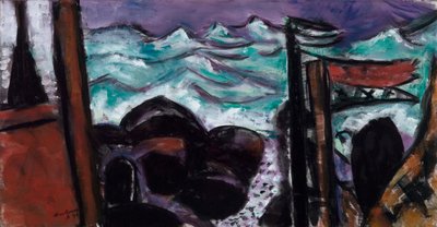 Malé bouřlivé moře od Max Beckmann
