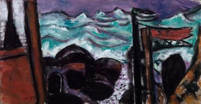 Malé rozbouřené moře od Max Beckmann