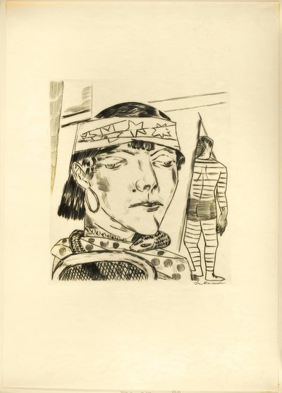 Snake Lade, talíř deset z veletrhu od Max Beckmann