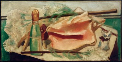 Zátiší s růžovou mušlí od Max Beckmann