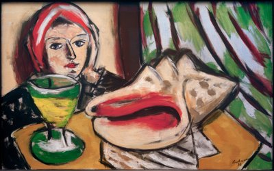 Zátiší s velkou mušlí od Max Beckmann