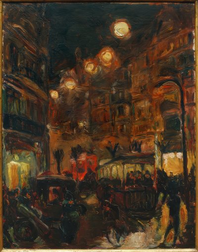Ulice v noci od Max Beckmann