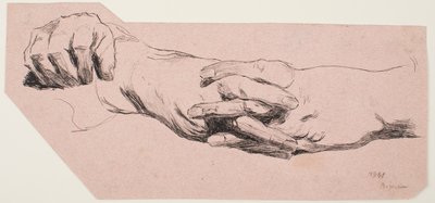 Studium rukou od Max Beckmann