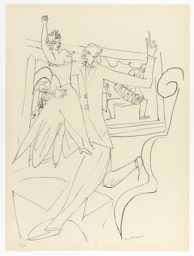 Tango, deska čtyři z Day and Dream od Max Beckmann