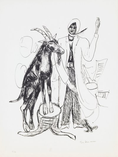 The Buck, deska 9 z portfolia „Den a sen“ od Max Beckmann