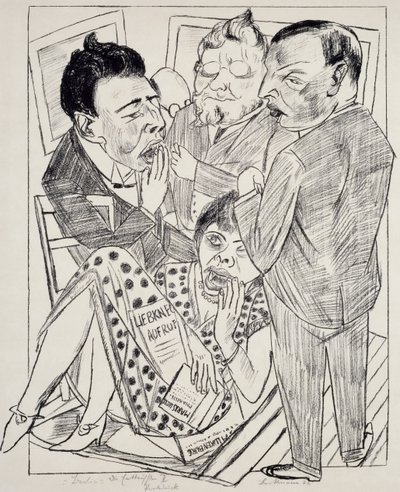 The Disappointed II, Max Beckmann (1884-1950), litografie. Německo, 20. století. od Max Beckmann
