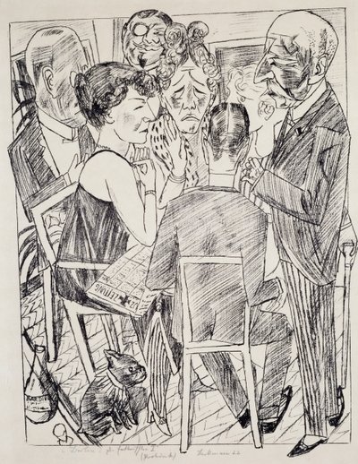 The Disappointed I, Max Beckmann (1884-1950), litografie. Německo, 20. století. od Max Beckmann
