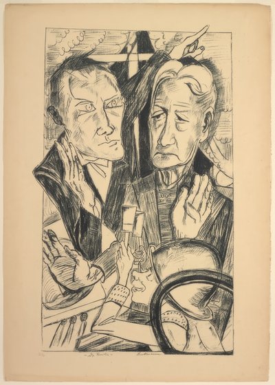 The Family, deska jedenáct od Die Hölle od Max Beckmann