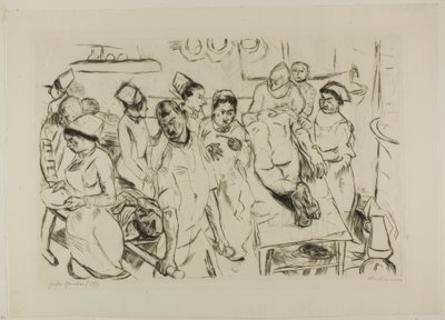 Velká operace, deska osmnáct od Gesichtera od Max Beckmann