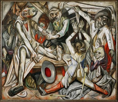 Noc (olej na plátně) od Max Beckmann