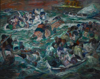 Potopení Titaniku od Max Beckmann