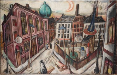 Synagoga ve Frankfurtu nad Mohanem od Max Beckmann