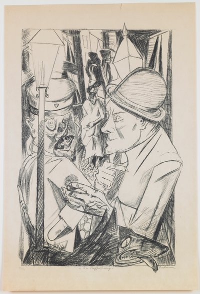 The Way Home, deska 2 ze série „Hell“ od Max Beckmann