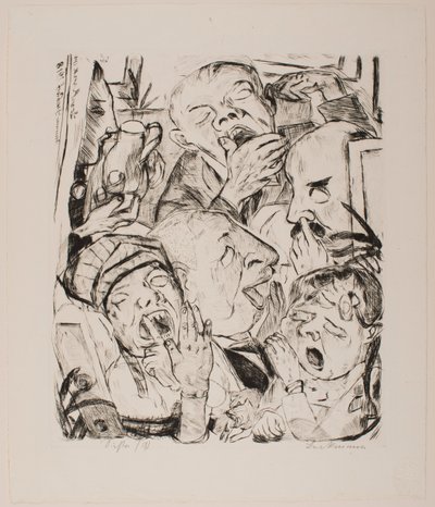The Yawners, deska 7 z portfolia „Faces“ od Max Beckmann