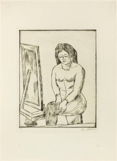 Toaleta (před zrcadlem) od Max Beckmann