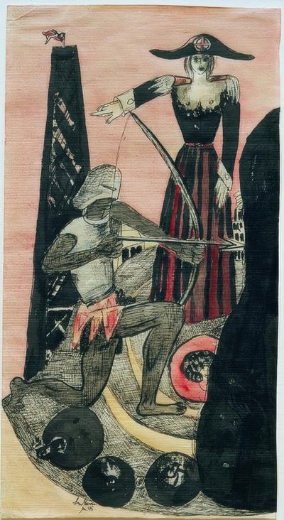 Venuše a Mars od Max Beckmann