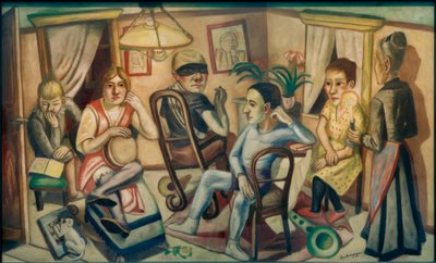 Před maškarním plesem od Max Beckmann