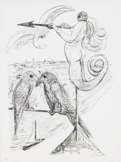 Weather-Vane, deska 2 z portfolia „Den a sen“ od Max Beckmann