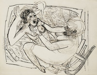 Ženy bojující; ženy bojují od Max Beckmann