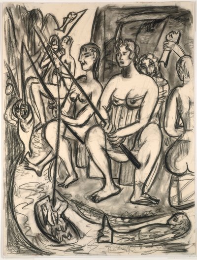 Ženy Rybaření od Max Beckmann