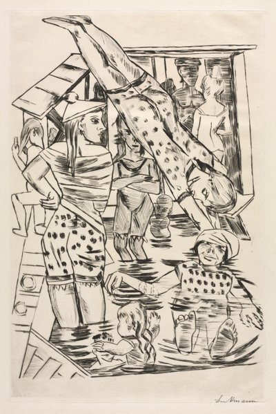 Dámská koupel od Max Beckmann