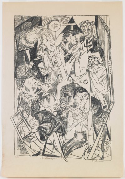 deska 6: Ideologové od Max Beckmann