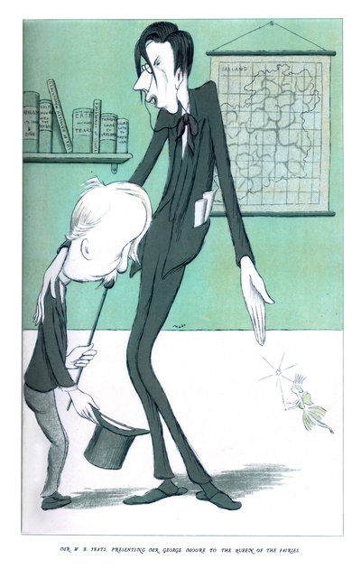 Pan WB Yeats, představuje pana George Moora královně víl, 1904 od Henry Maximilian Beerbohm