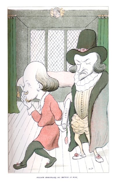 William Shakespeare, Jeho metoda práce, 1904. od Henry Maximilian Beerbohm
