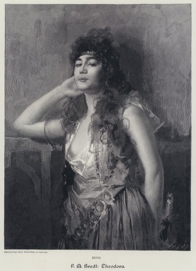 Theodora (rytina) od Max Ferdinand Bredt