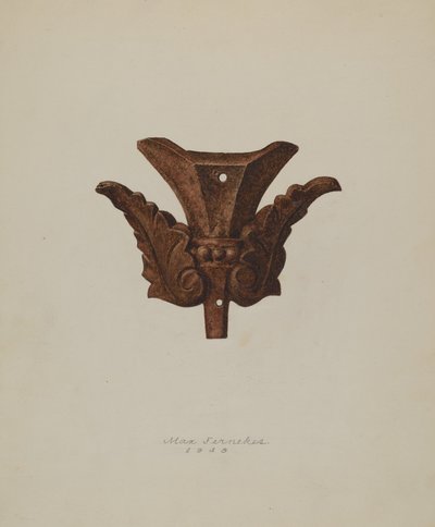Ornamental Iron Leaf, 1938. od Max Fernekes