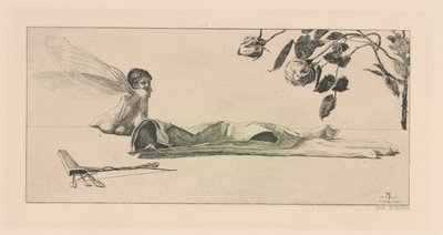 Amor (Amor), ze série Ein Handschuh (Rukavice) od Max Klinger