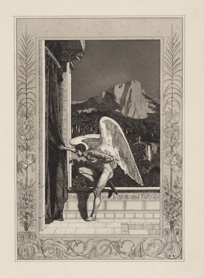 Přicházející Amor (Amor a Psyché, Opus V, list 12) od Max Klinger