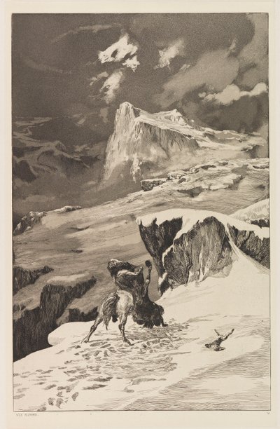 Boj s kentaury Boj s kentaury deska V z Intermezza, Opus IV..., 1881. od Max Klinger