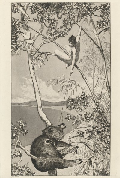 Bear and Elf Bär und Elfe: pl.1, vydáno 1881. od Max Klinger