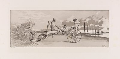 Cupid, Death and the Beyond Amor, Tod und Jenseits plate XII z Intermezzos..., 1881. od Max Klinger
