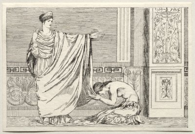 Cupid and Psyche: Psyche and Juno, 1880. od Max Klinger